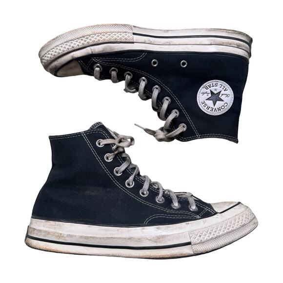 Converse Chuck Taylor All Star 70s Egret Black A10354C Mens 7 EU 40 Grunge - Picture 1 of 7